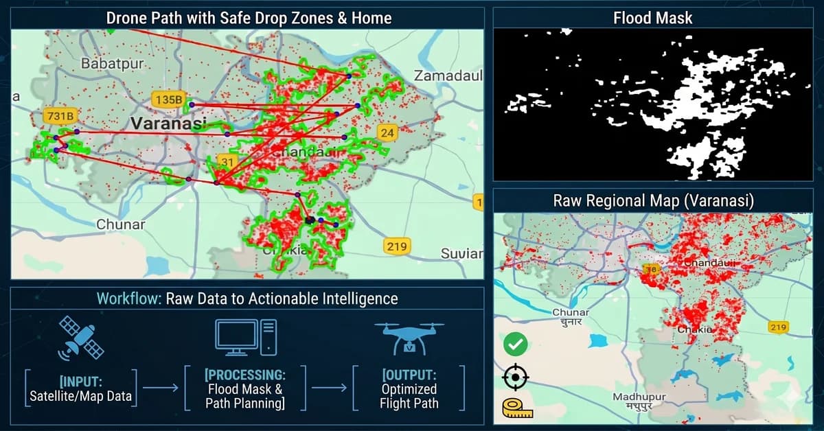 Drone Flood-Relief Mission Planner